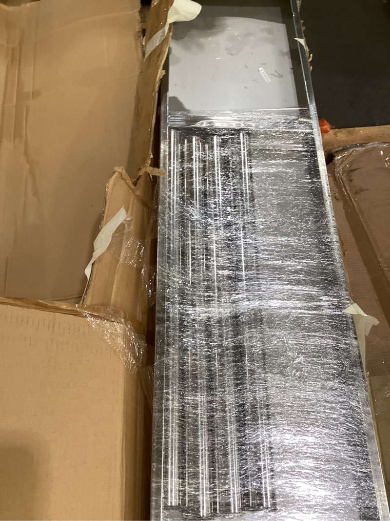 Condition photo showing As Is for Vevor stainless steel table (product info and specs unknown)