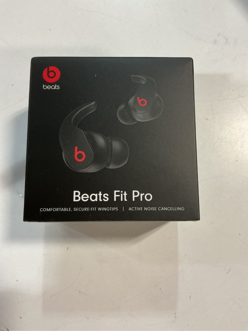 Condition photo showing New/Like New for Beats Fit Pro (1st Gen) - True Wireless Noise Cancelling Earbuds - Active Noise Cancelling - Sweat Resistant Earphones, Compatible with Apple & Android, Class 1 Bluetooth®- Beats Black Beats Black Fit Pro Without AppleCare+