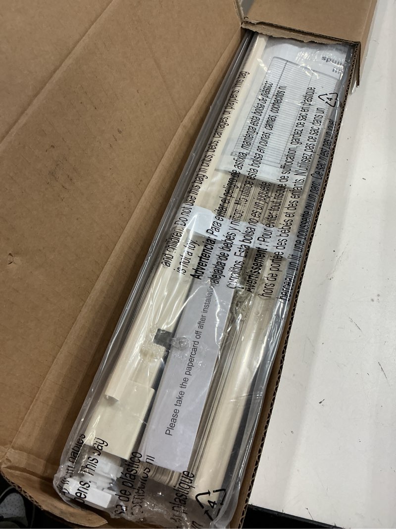Condition photo showing Good Condition for lazblinds no tools no drill 1" vinyl mini blinds, cordless blinds for windows, light filtering horizontal window blinds & shades, 48" w x 64" h, cream cordless-cream 48" w x 64" h
