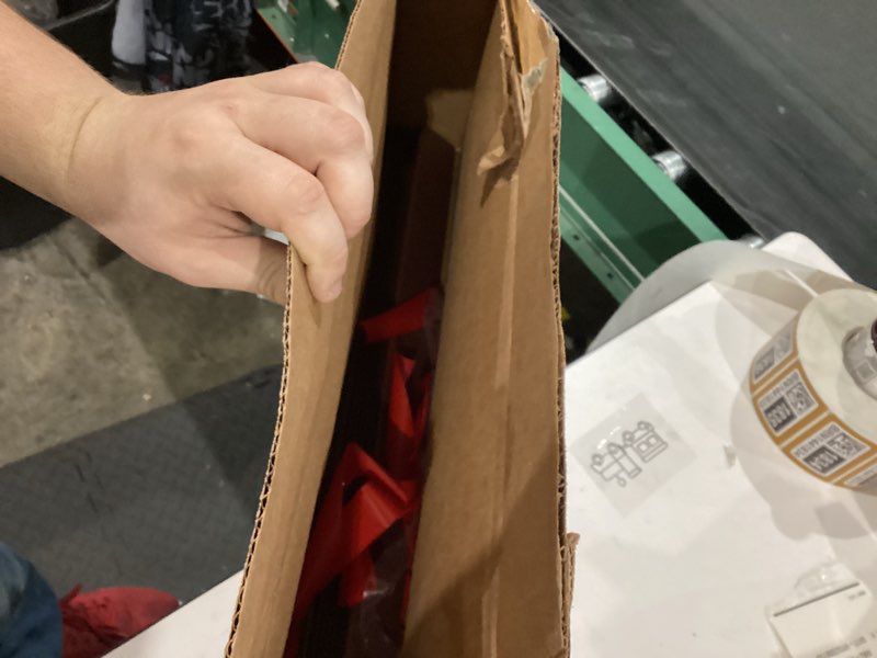 Condition photo showing Good Condition for Door Draft Stopper, 39” Length Cuttable Weather Stripping Door Seal, Strong Adhesive Door Sweep for Exterior and Interior Doors (1, Brown) Brown 1