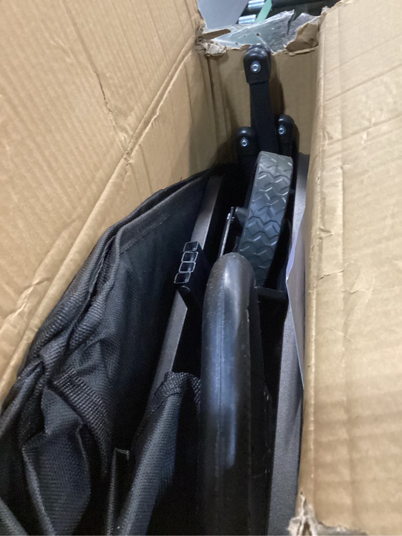 Condition photo showing As Is for Joxir Collapsible Wagon Cart Foldable 120L 360lbs Capacity, Lightweight Portable Beach Wagon, Shopping Carts with Wheels for Grocery, Camping, Shopping, Garden Cart 120L-Upgraded