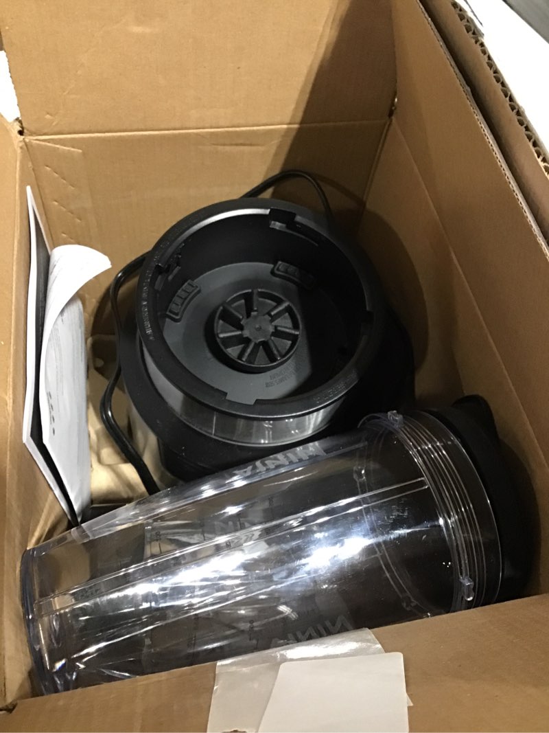 Condition photo showing Good Condition for Ninja | Blender | Nutri Pro | Single Serve | For Smoothies, Salsa, Shakes and Frozen Drinks | Includes 2 Smoothie Cups & Lids | Crushes Ice, Fruit & Veggies |Silver | BN401 Auto Blend