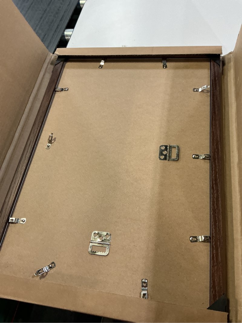 Condition photo showing Good Condition for 8x24 picture frame,distressed farmhouse wood pattern 8 x 24 poster frame,display with plexiglass,horizontal and vertical panoramic picture frame,wall mount décor,walnut,1pack walnut 8x24