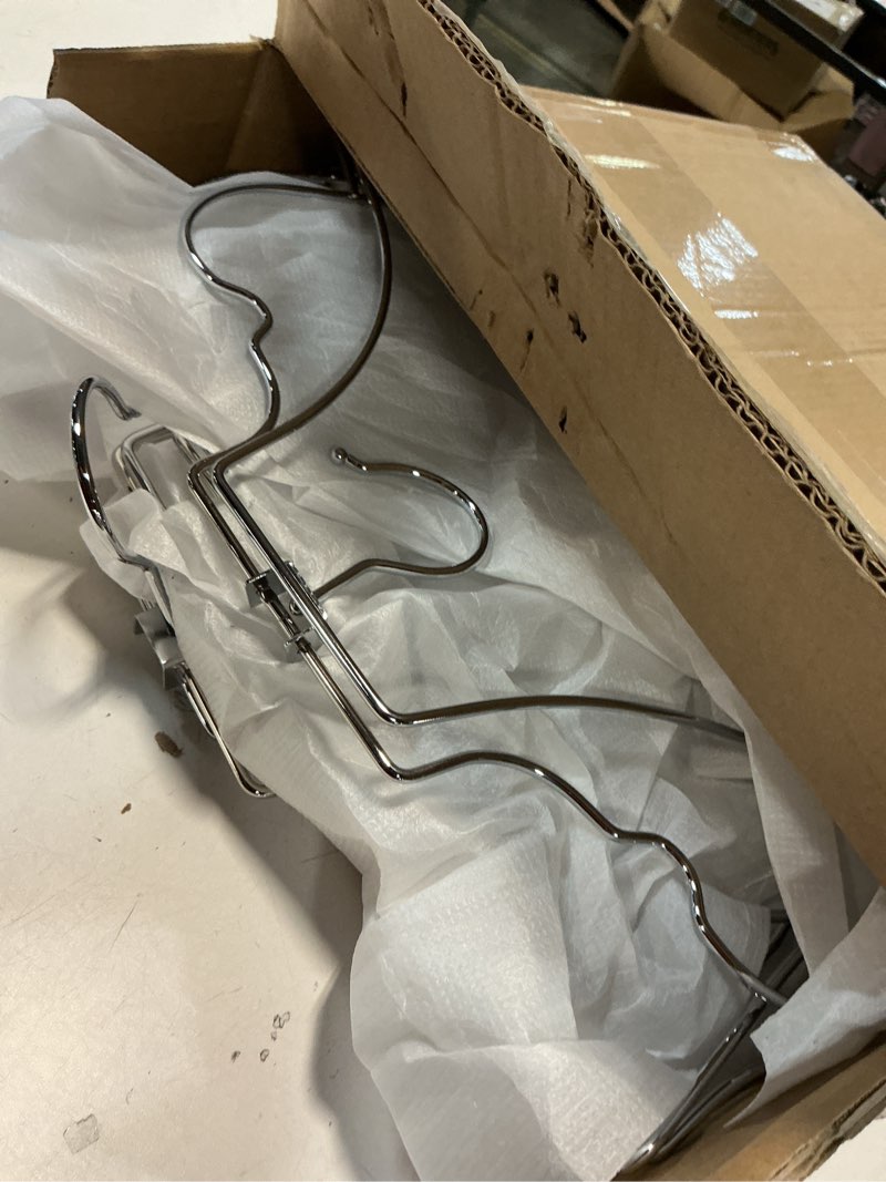 Condition photo showing Good Condition for Lingerie Hangers with Clips, 10 Pack Body Shape Display Hangers with 20 Clips, Wire Bathing Suit Holders for Bikini, One Piece Swimsuit, Jumpsuit, Gold Bra Hangers for Closet and Store Display