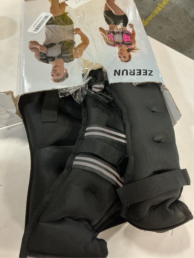 Condition photo showing Good Condition for Weighted Vest for Women & Men with Reflective Stripe and Adjustable Buckle, Comfortable & Durable Rucking Vest for Walking, Running & Strength Training 24 lb Black