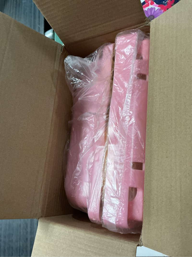 Condition photo showing Good Condition for hamiledyi portable hamster cage 2 layers dwarf hamster habitat small animal travel cage with exercise wheel hamster enclosure mouse cage for hamsters mice gerbils or other tiny pets pink