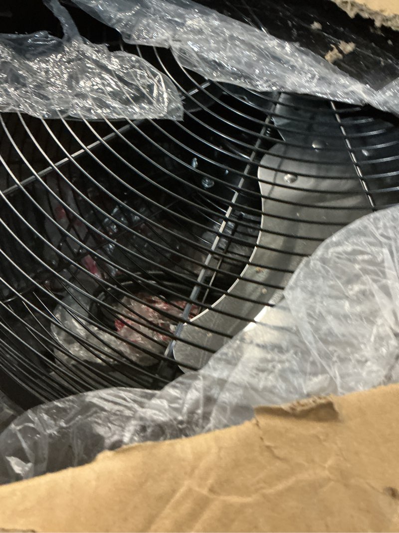 Condition photo showing Good Condition for beestar 20 inch heavy duty high velocity pedestal fan,industrial standing fan with adjustable height and tilt,3-speed,metal fan for industrial, commercial, residential, greenhouse,black