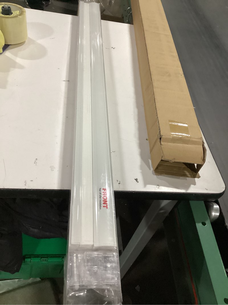 Condition photo showing Good Condition for **similar to**No Tools No Drill Cordless Mini Blinds 36\" Wx 64\" H, 1\" L-Shaped Blades, Horizontal Vinyl Blinds for Indoor Windows, White 36x64in