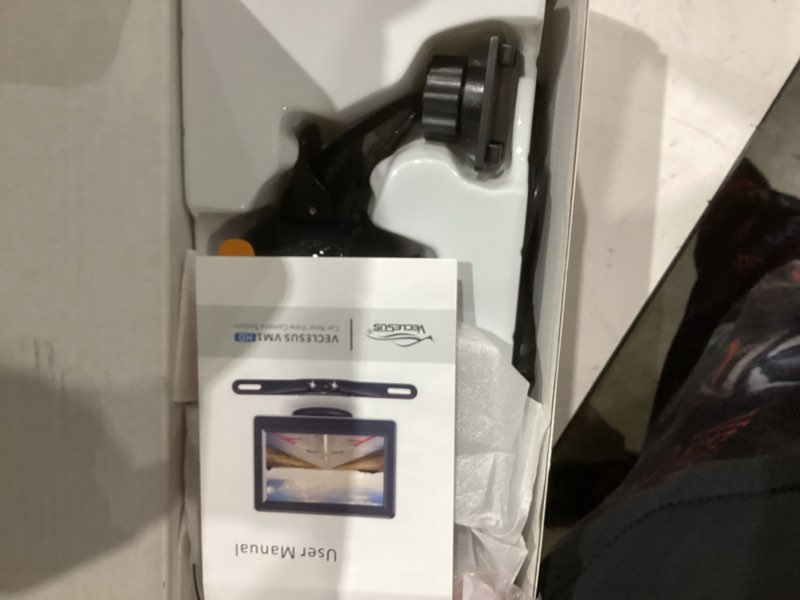 Condition photo showing As Is for VECLESUS VM1 1080P Wired Car Backup Camera Kit, Continuous or Reverse Viewing Optional, 4.3” Car Monitor with Waterproof Night Vision HD Backup Camera for Cars, Pickups, SUVs, Vans, Sedans, Trucks