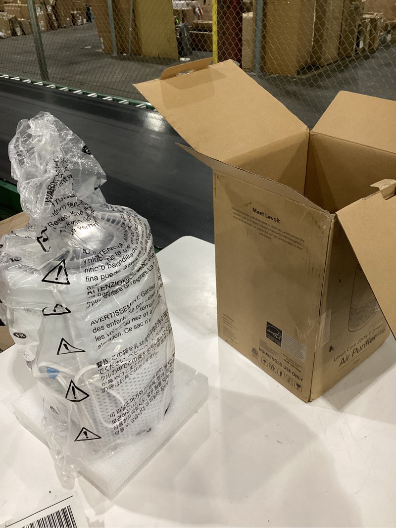 Condition photo showing Good Condition for LEVOIT Air Purifier for Home Bedroom, Smart WiFi Alexa Control, Covers up to 916 Sq.Foot, 3 in 1 Filter for Allergies, Pollutants, Smoke, Dust, 24dB Quiet for Bedroom, Core200S/Core 200S-P, White