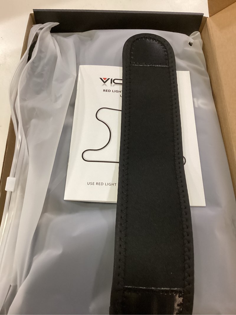 Condition photo showing New/Like New for viconor red light therapy for shoulder pain relife, infrared light therapy for body, improve joint muscle? 660nm&850nm red light shoulder wrap with massage, black1