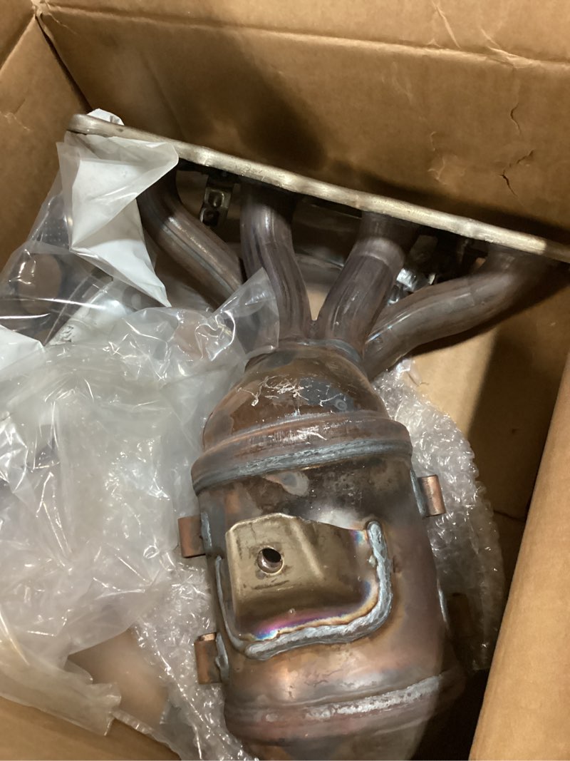 Condition photo showing As Is for catalytic converter fit for hyundai accent 2012-2017 1.6l, veloster 2012-2017 1.6l | kia rio 2012-2017 1.6l, soul 2012-2016 1.6l| 2012 2013 2014 2015 2016 2017 | 51429 674-891