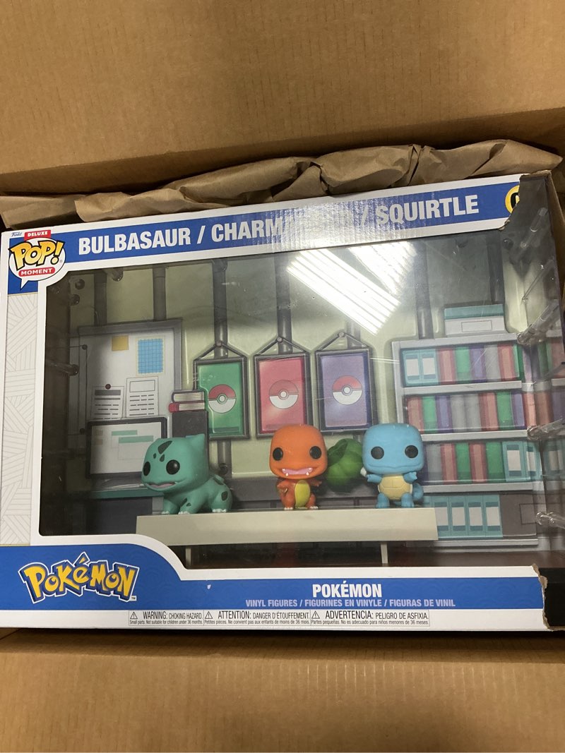 Condition photo showing Good Condition for Funko Pop Moments Deluxe: Pokemon - Starters - Bulbasaur, Charmander, Squirtle - Collectable Vinyl Figure - Gift Idea - Official Merchandise - Toys for Kids & Adults - Video Games Fans