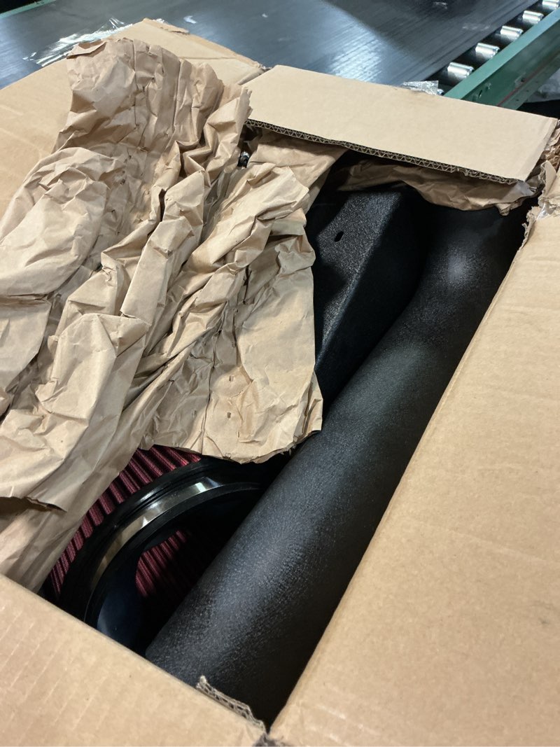 Condition photo showing As Is for philtop cold air intake red tube + heat shield compatible with 2010-2023 toyota 4runner v6 4.0l, fj cruiser v6 4.0l, red