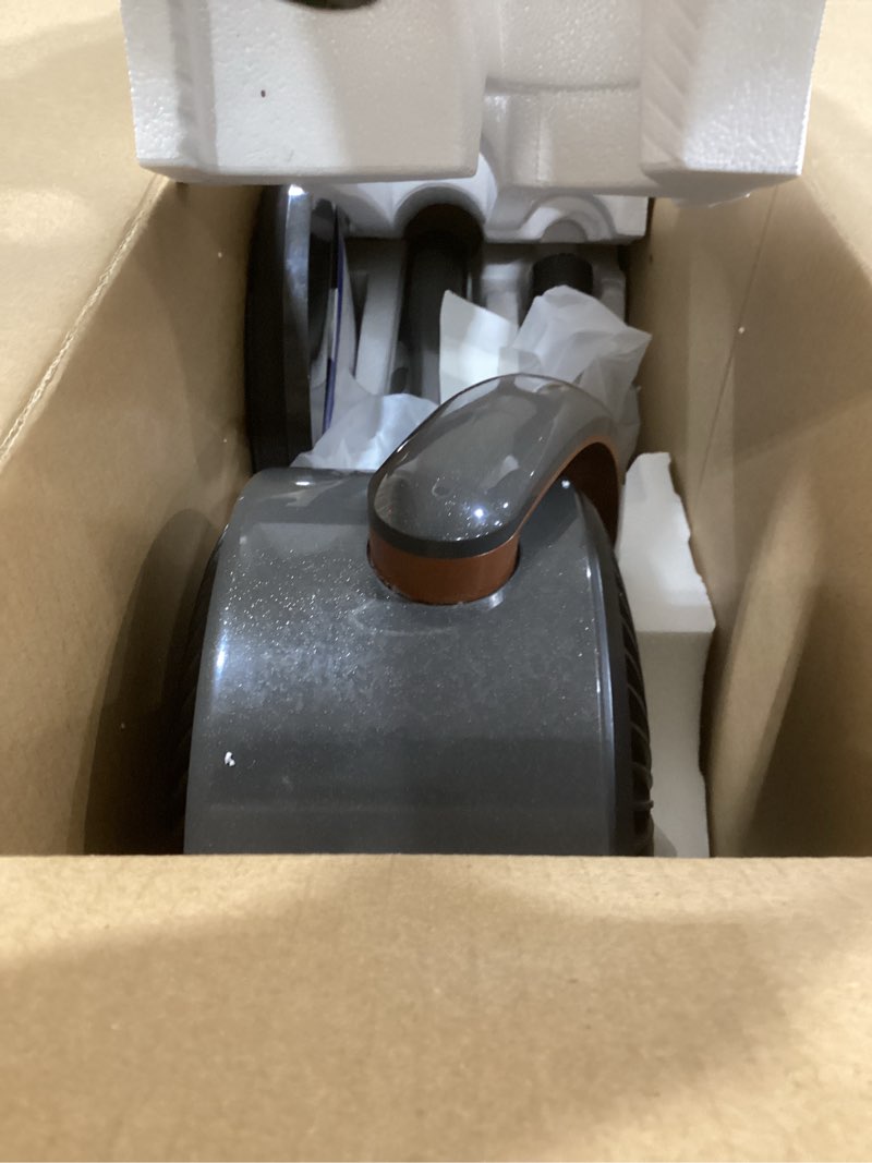 Condition photo showing Good Condition for dreo fan for bedroom, 120° oscillating standing fans, quiet floor fan with dc motor, 100ft pedestal fans for room, 9 speeds, 4 modes, 20db, 120° manual vertical, 37-42" adjustable height, 9h timer grey