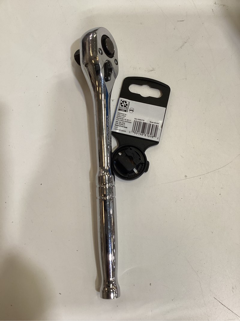 Condition photo showing As Is for kobalt 90-tooth 1/2-in drive full polish handle ratchet