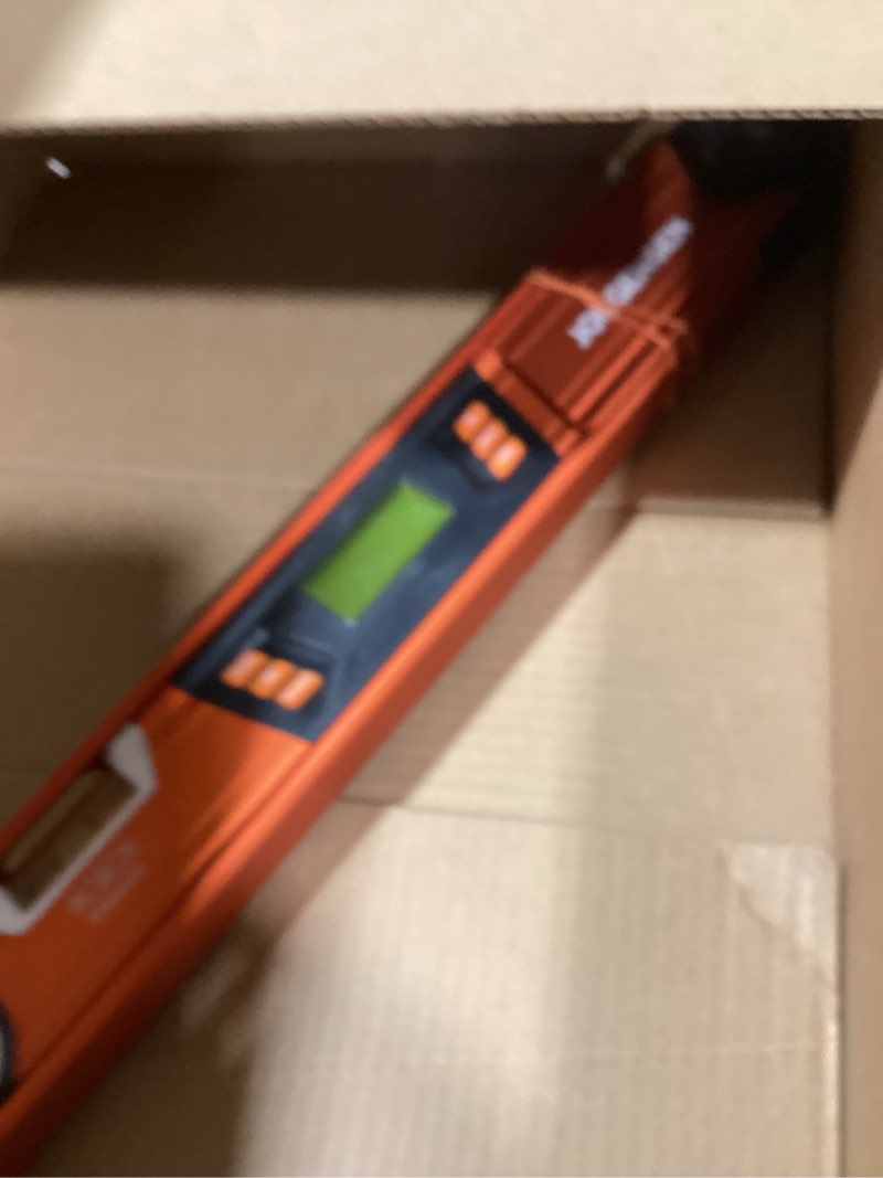 Condition photo showing Good Condition for jorgensen digital angle finder, multi angle finder tool with backlit lcd, protractor digital level with horizontal & vertical bubble