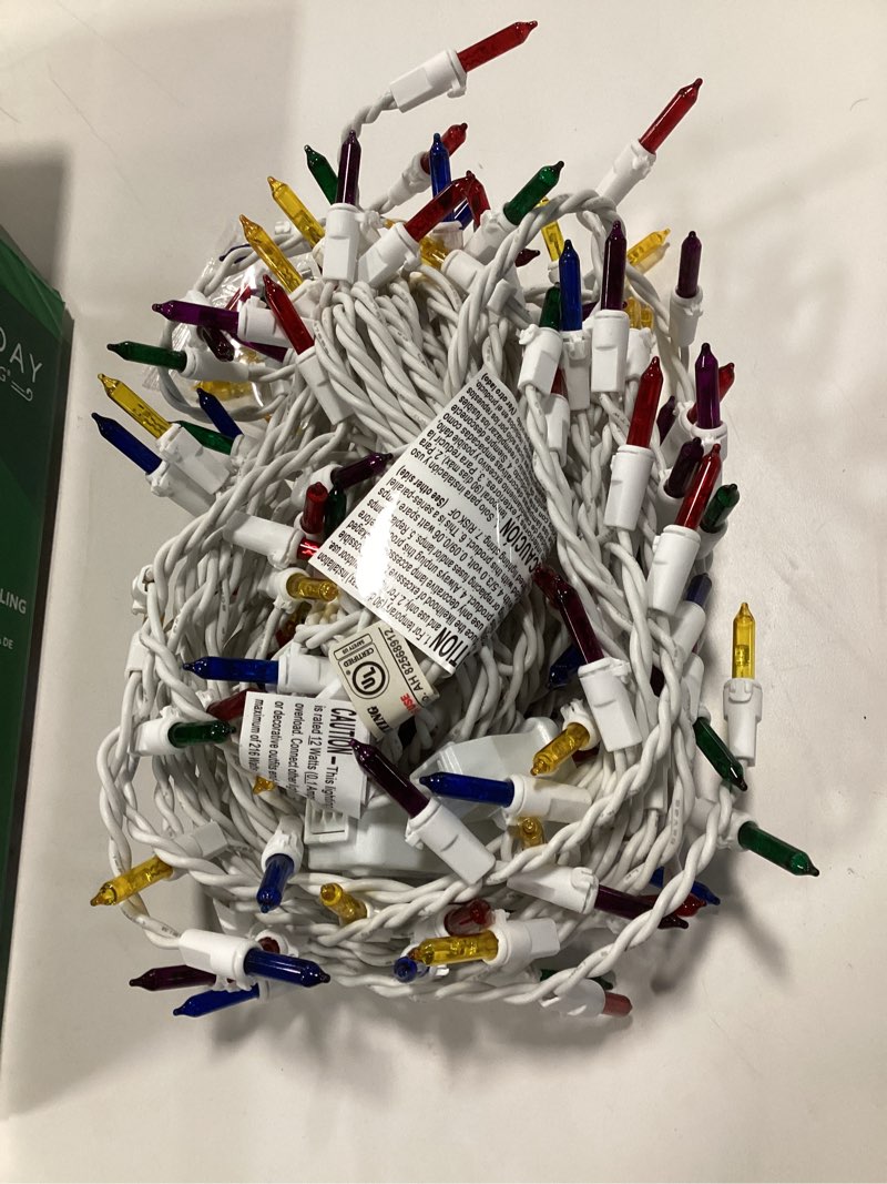 Condition photo showing As Is for Holiday Living 150 -Count Twinkling Multicolor LED Plug-In