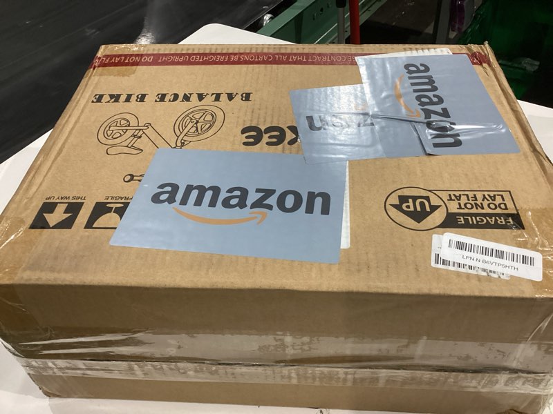 Condition photo showing Good Condition for 12 Inch Toddler Balance Bike for 1-3 Year Olds, No-Pedal Bike with Tool-Free Adjustable Seat, Quick Assembly, Gift for 1-3 Year Old Boys & Girls with Customizable Plate White KC