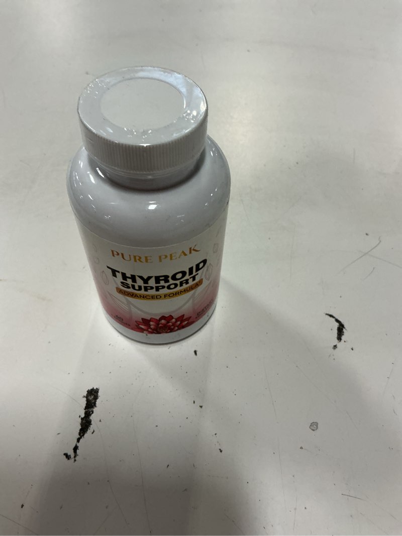 Condition photo showing New/Like New for Thyroid Support Supplement- Metabolic Function, Energy & Focus, Mood Enhancer - Iodine from Kelp, Ashwagandha, Vitamin B12, Inositol, Ginseng, Magnesium - 60 Capsules for Men & Women( Exp: 10/2027)