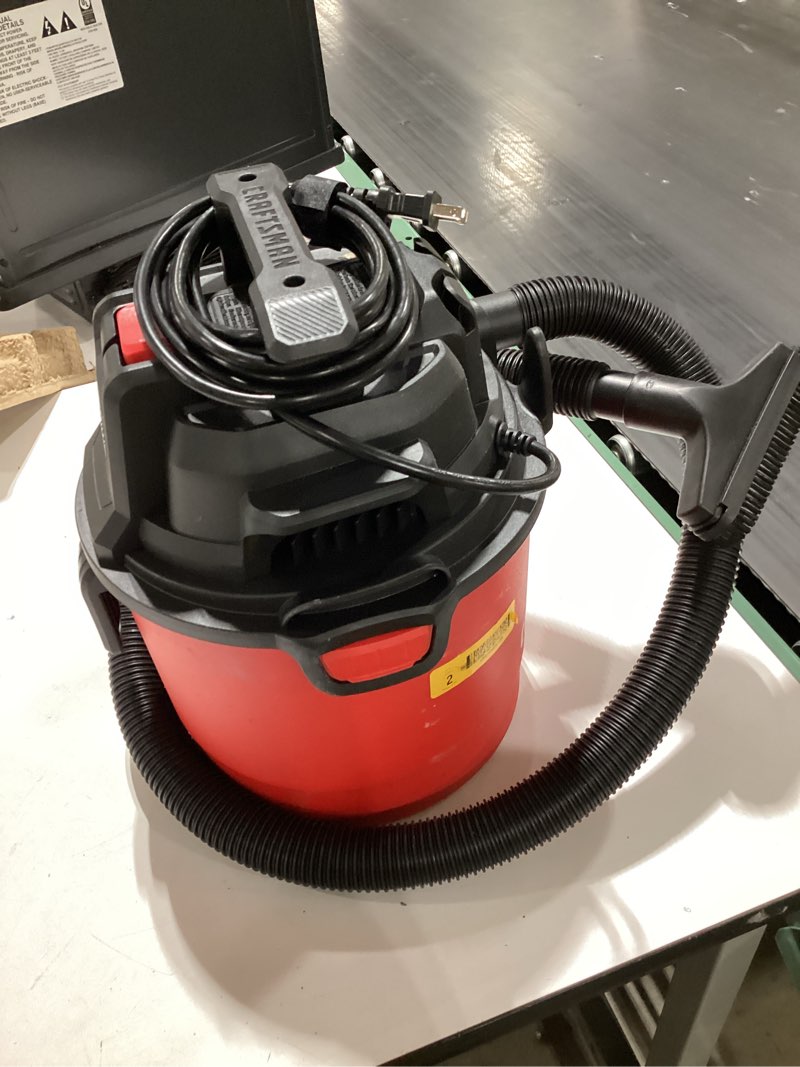 Condition photo showing As Is for CRAFTSMAN 2.5-Gallon 2-HP Corded Wet/Dry Shop Vacuum