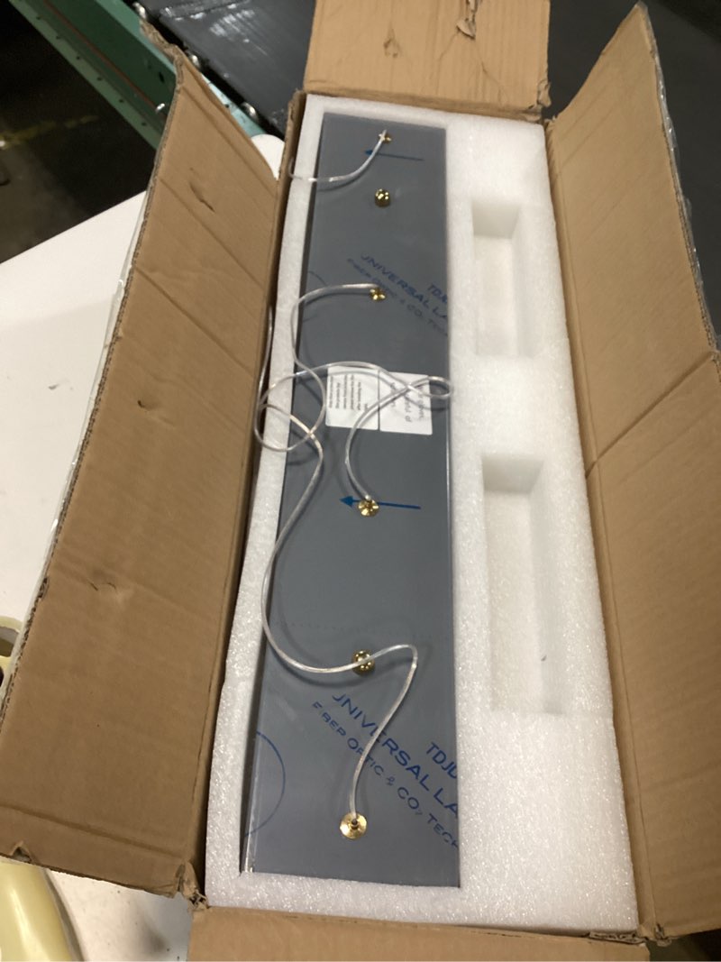 Condition photo showing New/Like New for 4-Lights Modern Pendant Lights for Kitchen Island LED Dimmable Crystal Glam Ceiling Pendant Lighting Chandelier for Dining Room Hallway Bedroom Gold Gold 4 Lights Rectangular