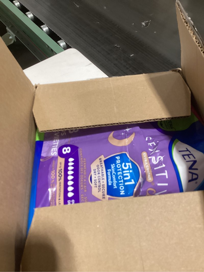Condition photo showing New/Like New for Tena Sensitive Care Incontinence Pads, Bladder Control, Postpartum for Women, Overnight Absorbency, 