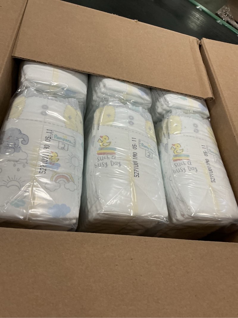 Condition photo showing New/Like New for Pampers Baby Diapers - Swaddlers - Size 2, 186 Count, Ultra Absorbent Disposable Infant Diaper