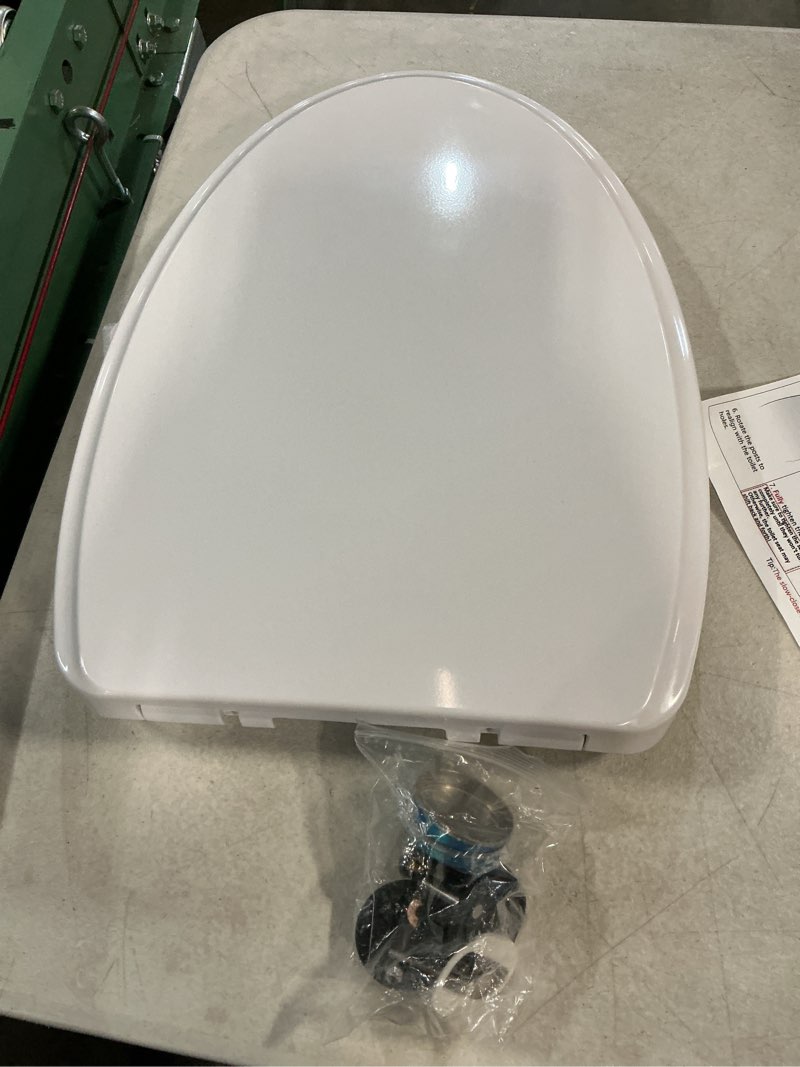 Condition photo showing As Is for mokukii toilet seat, white