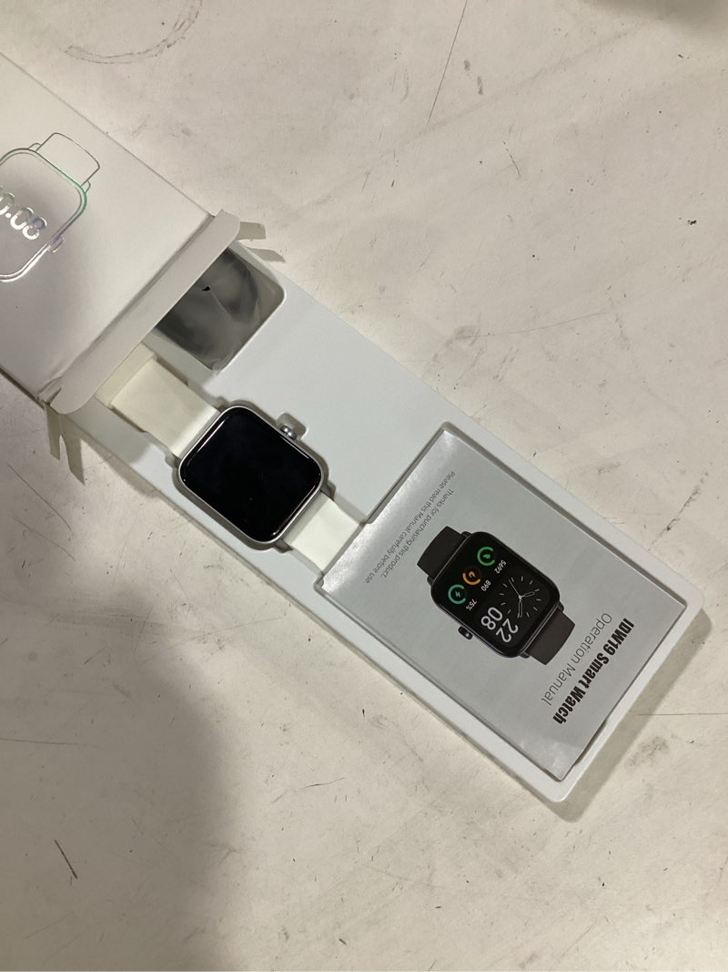 Condition photo showing New/Like New for Gydom Smart Watches for Women Men [Alexa Built-in, 1.8"] Smartwatch with Heart Rate/SpO2/Sleep/Stress, 101+ Sports Modes, IP68 Waterproof, Pedometer Fitness Tracker for iOS Android Phones, White White 1.8 inches