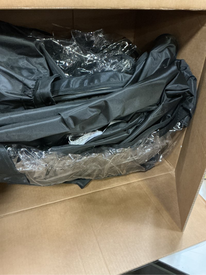Condition photo showing Good Condition for 10l0l 2/4 passenger golf cart driving enclosure for ezgo txt/rxv model, 4-sided clear window 600d rain cover all weather windproof waterproof - black/beige black for ezgo txt & rxv 2 passenger