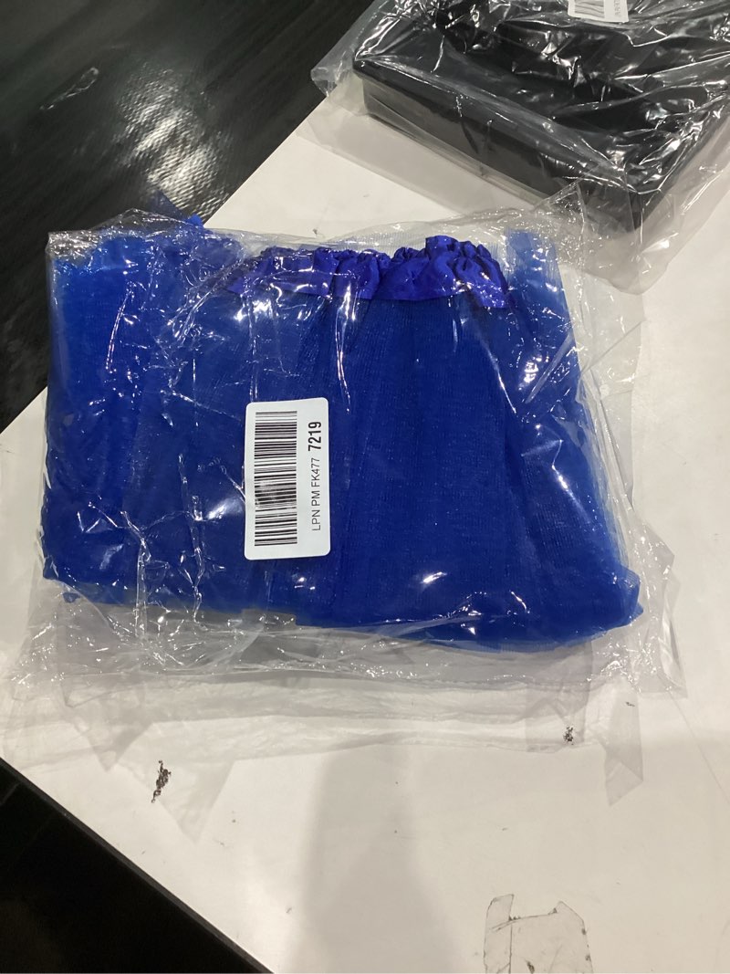 Condition photo showing New/Like New for Tutu for Women Adults, Tutu Costume Accessories Set, Layered Tulle Skirts for Women with Heart Sunglasses, Tube Socks and Bow Headband, Suitable for Spirit Day and Week (Blue)