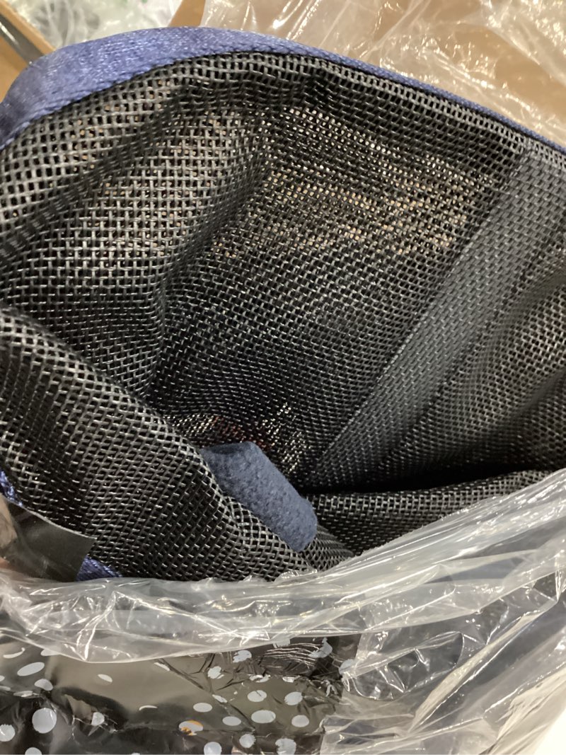 Condition photo showing As Is for harrison howard maskology supreme nylon framework micro-woven material uv-proof horse fly mask black/blue (full size) full (large) navy