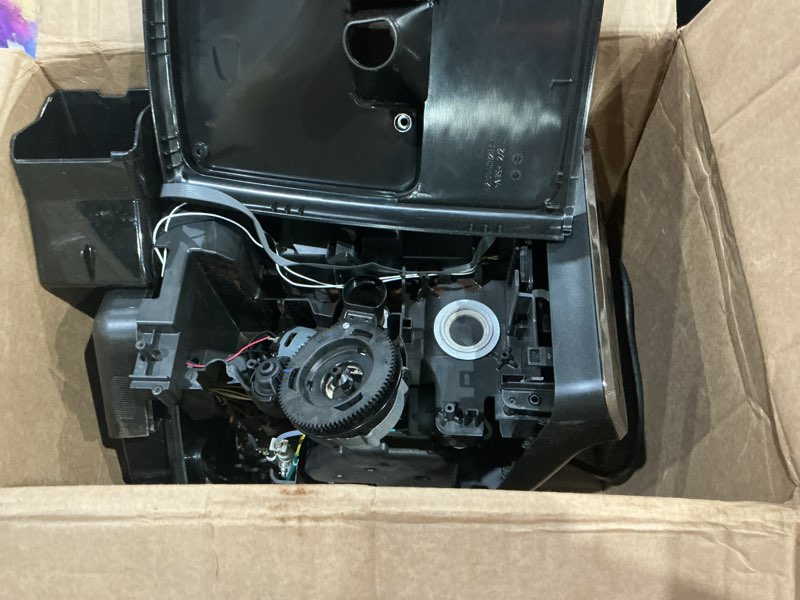 Condition photo showing As Is for philips 3200 series fully automatic espresso machine, classic milk frother, 4 coffee varieties, intuitive touch display, 100% ceramic grinder, aquaclean filter, aroma seal, black (ep3221/44)