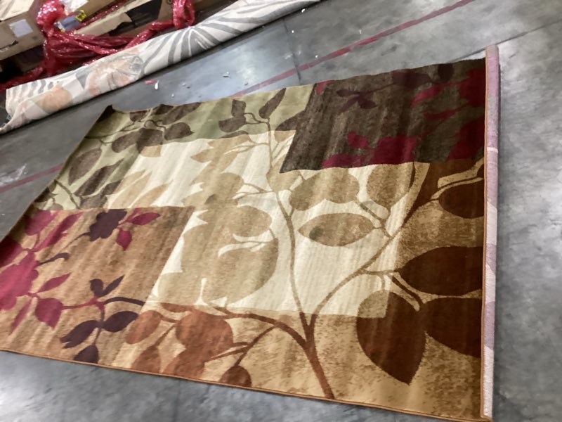 home dynamix tribeca amelia contemporary modern geometric area rug 6'7"x9'10" beige brown