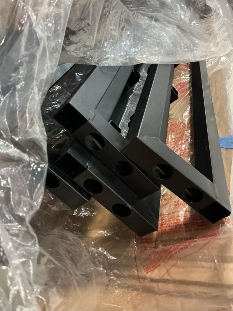 Condition photo showing Good Condition for 20 inch queen bed frame, double layer heavy duty metal platform 4000 lbs capacity, bed frames with headboard holes, round corner legs, no box spring needed, easy assembly