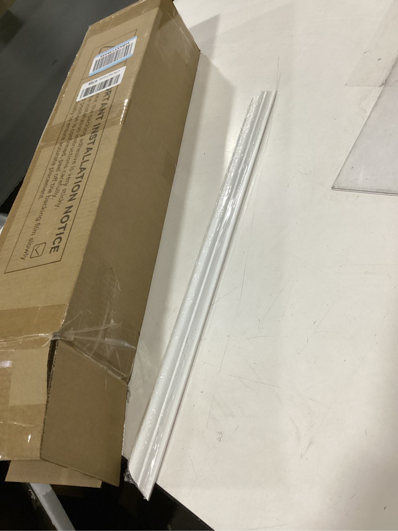 Condition photo showing As Is for (similar to ) 3-frame 20\" x 20\" premade accent wall molding kit, ready-to-assemble wainscoting panels, pre-cut chair rail moulding trim picture frame for home décor 3-frame, 20\"w x 20\"h paintable white
