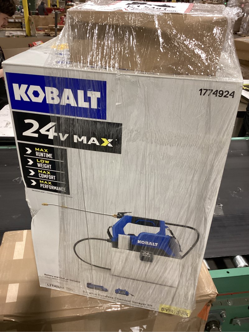Condition photo showing Good Condition for kobalt 2.11-gallon 24-volt battery operated plastic handheld sprayer