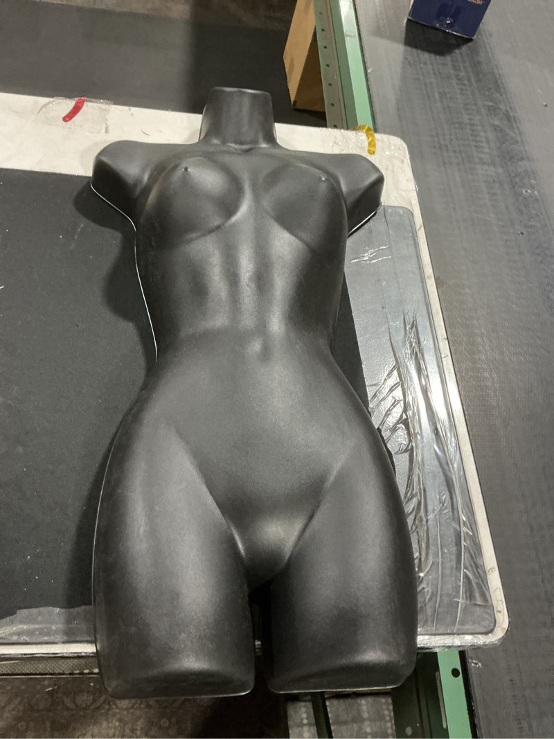 Condition photo showing Good Condition for (Black) (bidding on 11) SSWBasics Female Mannequin Torso - Fits Women’s Sizes 5-10 - Molded, Shatterproof & White