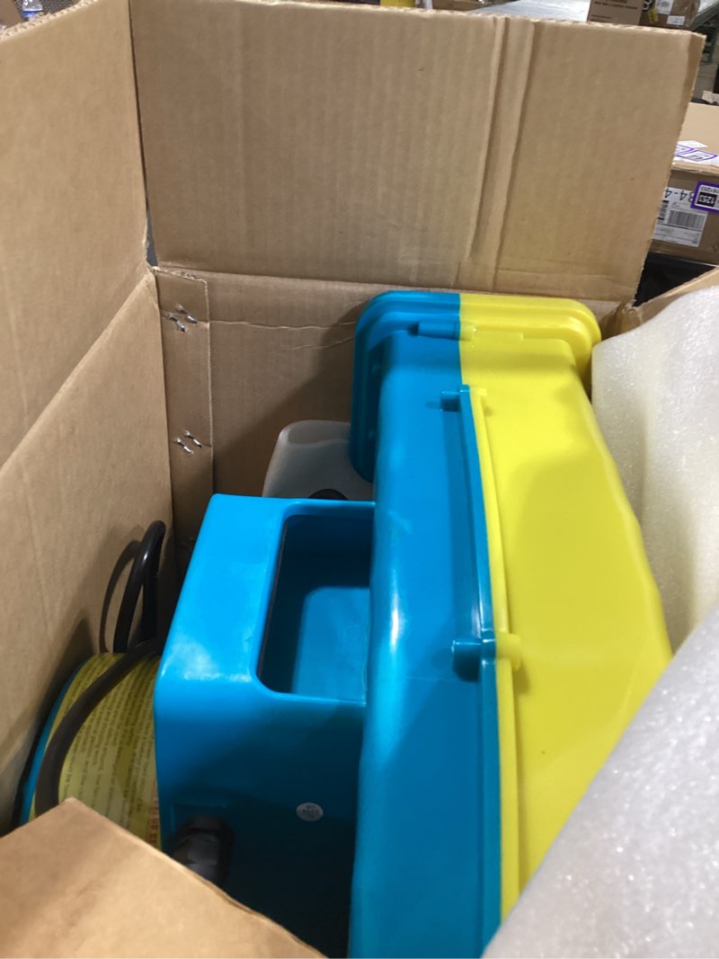 Condition photo showing Good Condition for bounce house blower high power inflatable air blower – large pvc bounce castles water slide & event inflatables ipx4 waterproof, 110-120v with 6 stakes-1hp 750w 750.0 watts