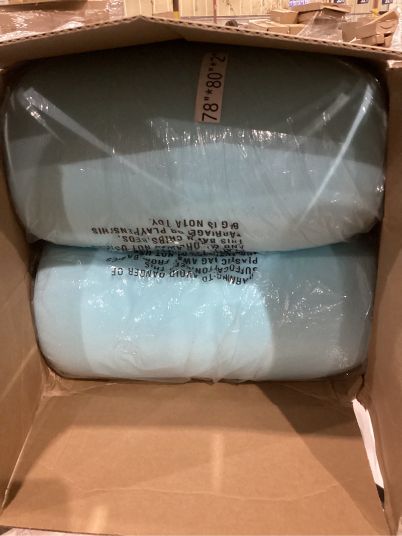 Condition photo showing Good Condition for dual layer 4 inch memory foam mattress topper king size, 2 inch cooling gel memory foam, 2 inch soft pillow top pad, breathable mattress cover for back pain relief, deep elastic pocket, white