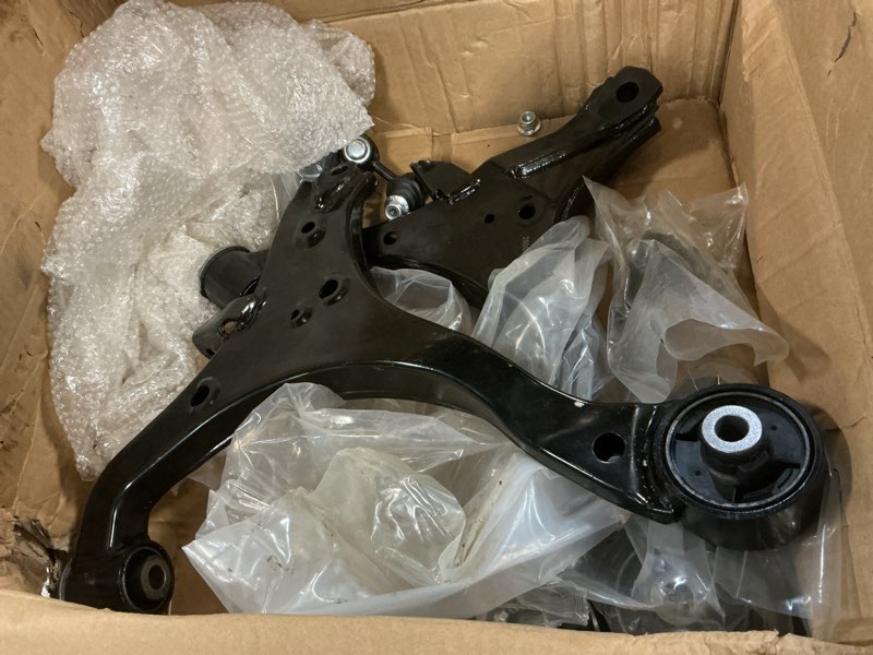 Condition photo showing As Is for front lower control arm with ball joint suspension kit for 2002-2005 honda civic si 2.0 2002-2004 sir 2.0-5051410, k90454, ms601012 ms601013 k90455 es3581 k90493 left and right 8pcs 8pcs- civic si/sir