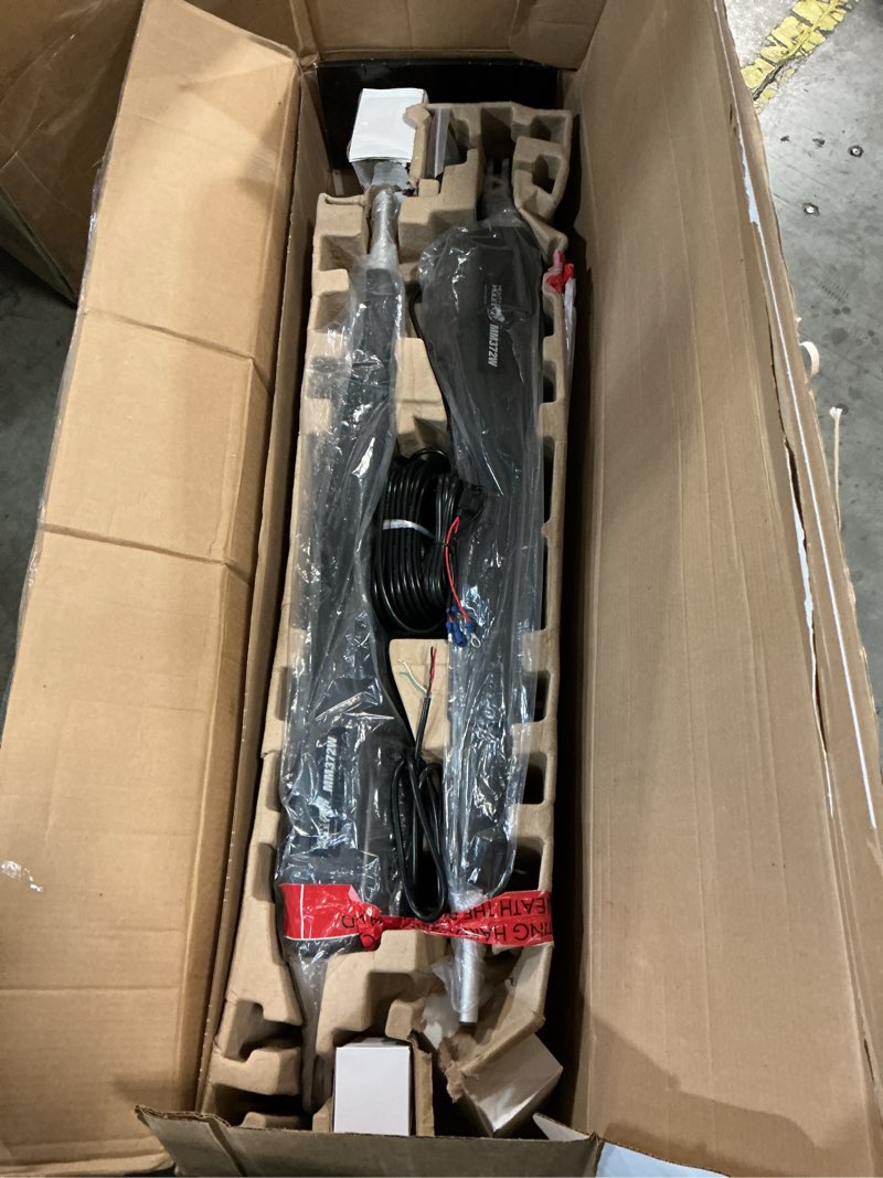 Condition photo showing Good Condition for mighty mule mm372w dual automatic gate opener, smart and solar ready-up to 16ft long or 550lb per leaf, black, 1 gate opener kit