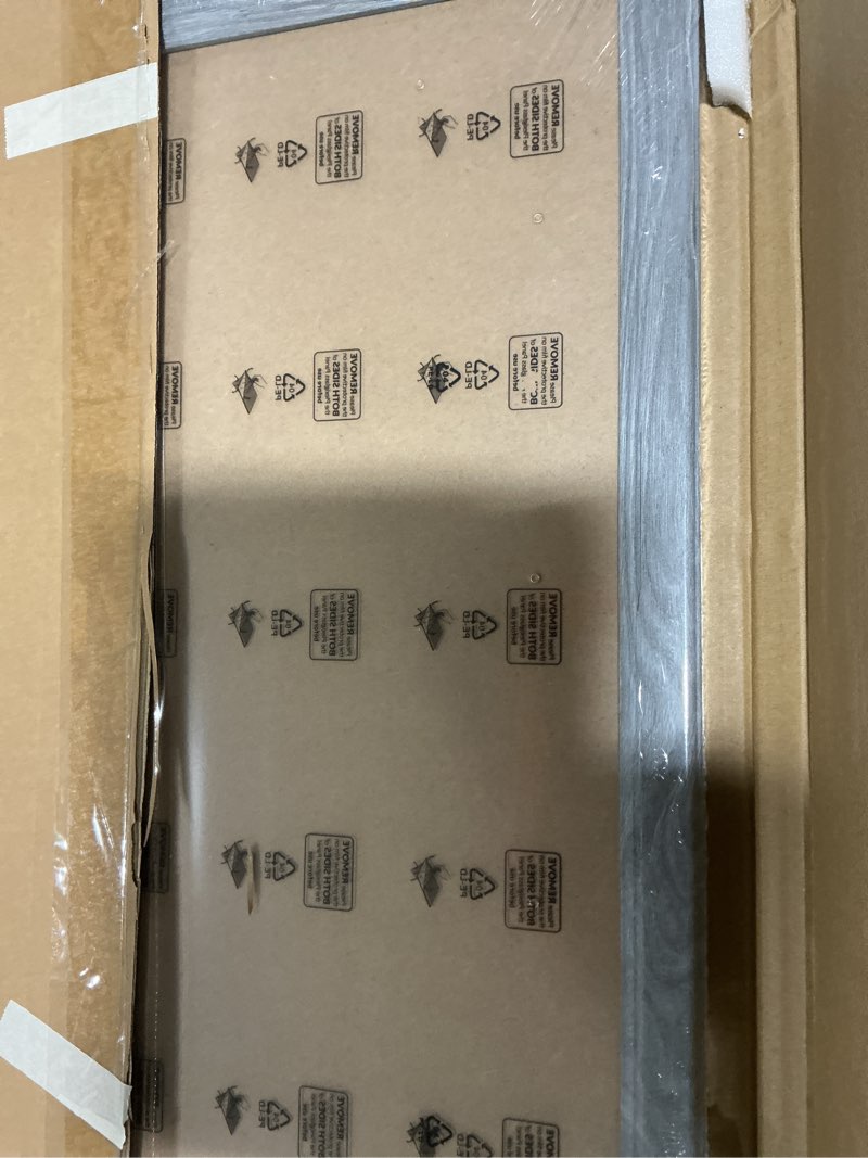 Condition photo showing Good Condition for 16x24 Wood Frame Grey, Rustic Natural 24x16in Woodgrain Picture Poster Frame, Modern Gray 16 x 24inch Gallery Wall Pic Photo Frame with HD Plexiglass, Horizontal Vertical Wall Mounting Display 1pcs Grey 16x24