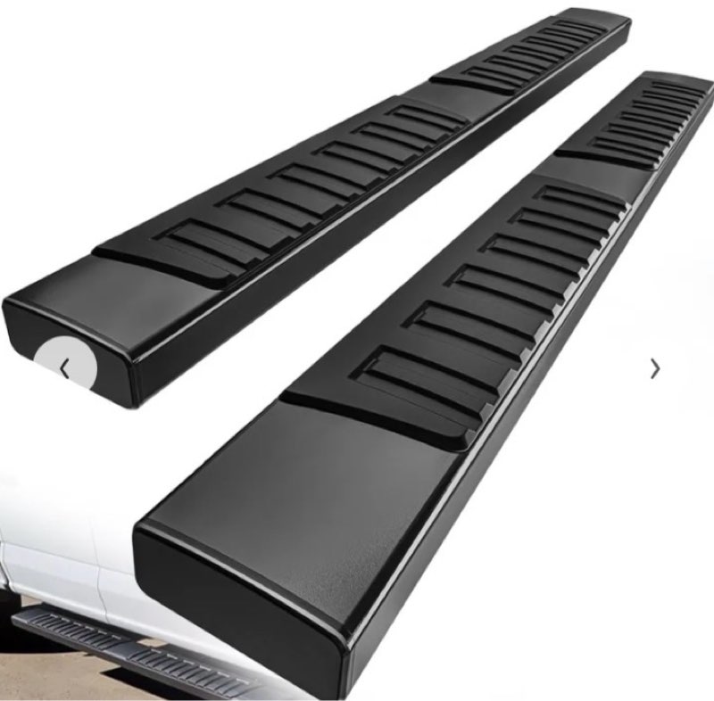 yitamotor 6 inch running boards compatible with 2007-2018 chevy silverado/gmc sierra 1500, 2007-2019 2500hd 3500hd double/extended cab, textured/side step/nerf bars (incl. 2019 sierra 1500 limited)