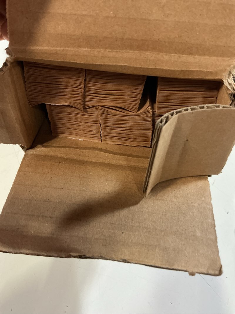 Condition photo showing New/Like New for changshade 6-pack pleated paper temporary shades light filtering cut to size temporary paper blinds for indoor windows of office, bedroom, bathroom, living room, 48" w x 72" h, brown brown 48" x 72"-6pc