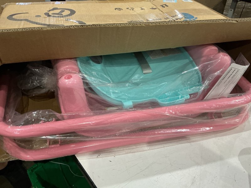 Condition photo showing Good Condition for toddler swing, 3-in-1 swing sets for backyard, baby swing outdoor/indoor, toddler swing set suitable for children 6 months and older (pink)