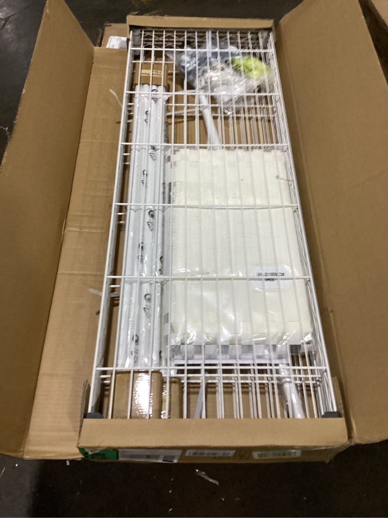 Condition photo showing Good Condition for p6c plus rolling clothes rack with cover, covered clothing rack heavy duty, portable closet for hanging clothes, garment rack on wheels, white closet rack with white cover, max load 375lbs white rack with white cover p6c plus