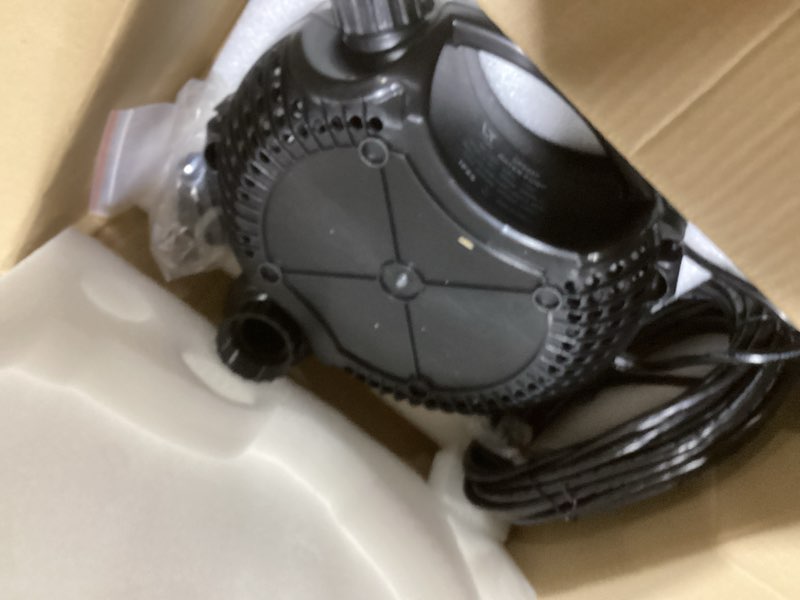 Condition photo showing Good Condition for submersible water pump 2774 gph, 100w pond pump with 11.48ft lift height for water fountain pond, adjustable water outlet quiet aquarium pump for waterfall, fish pond statuary hydroponic 100w, 2774gph