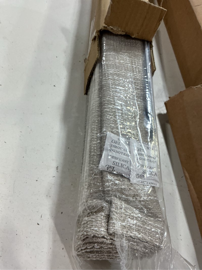 Condition photo showing New/Like New for no tools no drill cordless roman shades for indoor windows 100% blackout, for window size 35" w × 64" h beige beige 35" w × 64" h
